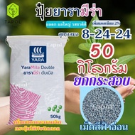 ปุ๋ยยารามีร่า 8-24-24 เม็ดสีฟ้าอ่อน ยกกระสอบ 50 กิโลกรัม เป็นปุ๋ยคอมปาวด์ ทำให้พืชเจริญเติบโตอย่างรว
