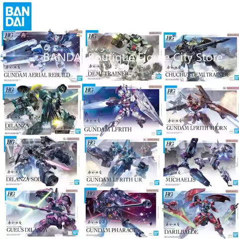 Original Genuine Bandai GUNDAM AERIAL DILANZA LFRITH BEGUIR BEU HG 1/144 Mobile Suit the Witch from 