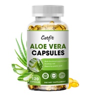 Catfit Aloe vera capsules muti-functional dietary supplement vegan capsule for digstive system support immune maintain cholesterol levels