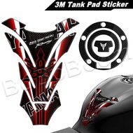 For YAMAHA MT09/03/07 GT FZ-09 XSR900 YZF-R1 R6 3M Fuel Tank Pad Sticker Carbon Fiber Cap Cover Protector Accessories Decal