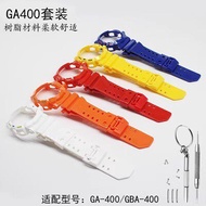 Replacement GA400 GA-400SK Black Gold Black Samurai Watch Accessories Resin Strap Case