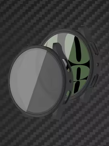 Tempered Glass+Cover for Samsung Galaxy watch 6/7 Case 44mm 40mm PC Anti-Spy Shockproof Cover Galaxy