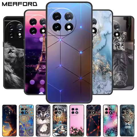 For OnePlus 11 Case OnePlus11 5G Shockproof Soft Silicone TPU Back Cover For OnePlus 11 One Plus 11 