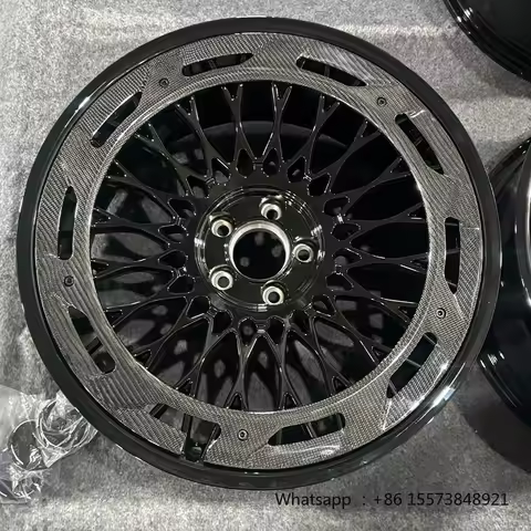 Monoblock Alloy Forged Wheels Carbon Fiber Ring 19 20 21 Inch Wheels 5x120 5x112 5x130 Wheel for M3