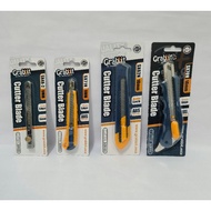 Grabbit Cutter Knife / Pisau Permotong 9mm - Carbon Steel/ABS Handle