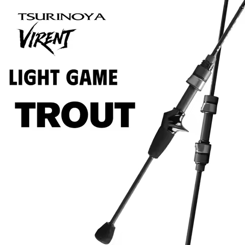 TSURINOYA LightGame Fishing Rod VIRENT 1.8m/1.95m/2.10m Weight 61g UL L Power RF Action Guide Light 