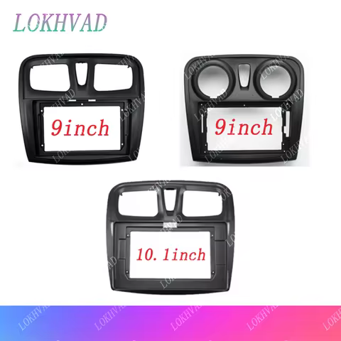 9 Inch Car Frame Fascia Adapter Android Radio Dash Fitting Panel Kit For Renault Logan Sandero Duste