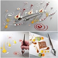 2Sizes Chocolate Cream Sauce Spoon Decoration Spoons for Coffee Cake Baking Chef Drawing Sauce Cooking Tools