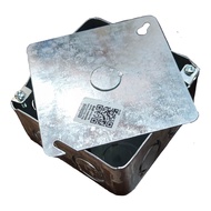 Royu 4 x 4 Inches Square Box with Cover AWG18 REMUB04A/REMUB03A 4 1/16 x 4 1/16 Inches