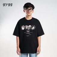 Gigg - 27 Club - Men's Black T-Shirt Cotton Combed 20's Men's Black Oversize T-Shirt