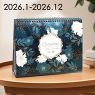 calendar 2026 2026 calendar 2025-2026 English Desk Calendar 18 Months Pin-in Calendar Learning Plan 