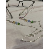 glasses chain crystal, may request for mask chain