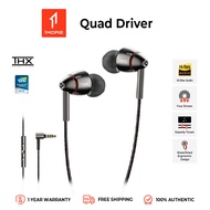 1MORE Quad Driver หูฟังแบบอินเอียร์ เสียงมีความละเอียดสูง เสียงเบสที่อบอุ่น  ความละเอียดสูง สมาร์ทโฟ