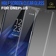 One Plus 1+6/OnePlus 1+6T/OnePlus 1+7/OnePlus 1+Nord/1+Rend Half Screen Transparent Clear Tempered G