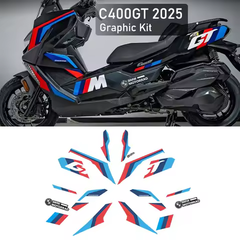 For BMW C400GT 2025 Motorcycle Stickers Graphic Kit Full Graphic Kit Print Protective Film Pull Flow
