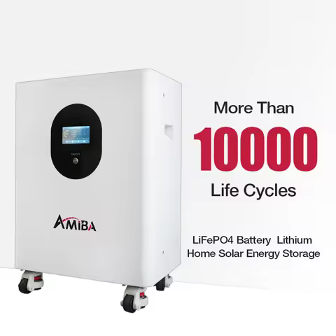 AMIBA Power 51.2V Rechargeable LiFePO4 Battery Lithium Ion Batteries 200Ah 10kWh 300Ah 15kWh Home So