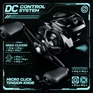 DC Control System Baitcasting Fishing Reel Zing Hautton Drag Clicker Micro Click Tension Knob Kekili