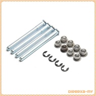 [DirerxaMY] Vehicle Part Door Hinge Pin Bushings Kit Door Hinge Repair Kit Iron Ribbed