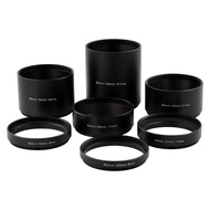 Aluminum M52-M52 52mm x 1mm Screw Mount Extend Tube Adapter ring Lens Hood 6mm 8mm 10mm 17mm 27mm 36