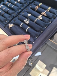 APM Snow White Ring 925 Silver Various Sizes Fashionable Jewelry Ring from Apm Monaco Brand