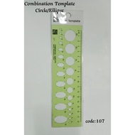 107 Combination Template Circle/Ellipse