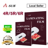 【4R/5R/6R】A-SUB 4R/5R/6R LAMINATOR FILM 100pcs Laminate Film 80Micron laminate pouches