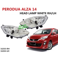 PERODUA ALZA 14-19 HEAD LAMP FULL WHITE // LAMPU DEPAN ALBINO FRONT LIGHT DAPAN LAMPU车头大灯