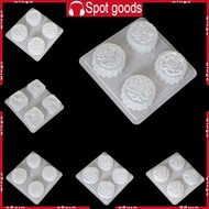 WIN 4 Cavity Plastic Fondant Cake Mooncake Mold Chocolate Muffin Cupcake Mould Bakeware