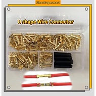 SinarSupermart U Shape Copper Wire Connector Non Insulated Wire Connection Terminal Wire Connection 