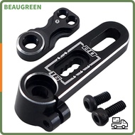 BEAUGREEN Servo Arm, 7075 25T Aluminum Steering Horn,  Adjustable 15.5 to 20mm Black Servo Swing Arm