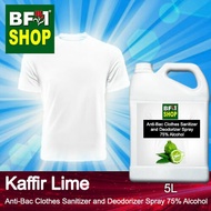 Antibacterial Clothes Sanitizer and Deodorizer Spray (ABCSD) - 75% Alcohol with lime - Kaffir Lime - 5L