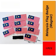 Malaysia Flag Badge(Pin/Magnet)(1pcs) Lencana Bendera Malaysia/ Lencana Pin Bendera Malaysia/ Lencan