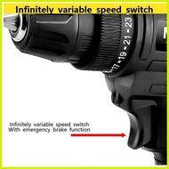 ♚ ▦ ๑ Cordless Drill Impact Hammer 2Speed  Electric Rechargeable 1200MAH  HandDrill Home Screwdrive