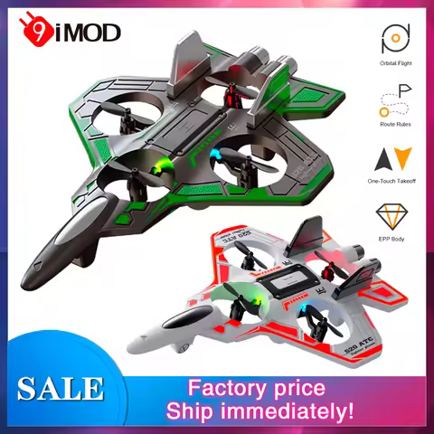 9IMOD 6CH RC Glider EPP Barometric Altitude One-key Aerobatic 6CH 10min Flight Time Plane
