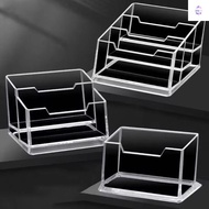 YURUYI 1Pcs Bussiness Card Holder,  Transparent 1/2/3 Grids Business Card Box, School Office Supplie