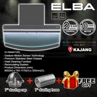 Elba Designer Hood EH-R9898ST(GR) 2000 m³/hr | Heat Auto Cleaning | 3 Speeds | Magic Light | elba ho