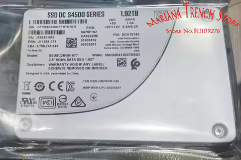 2.5" 6Gb/s SATA SSD 1.92T for Intel SSD DC S4500 Series 1.92TB