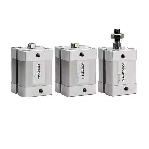ADN20*10/15/20/25/30/45/50/80-A-P-A Male Female Double Action ADN Smal Lsquare Air Pneumatic Cylinde