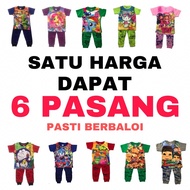 BAJU TIDUR BUDAK PYJAMAS KIDS BABY BOY GIRL PAJAMAS PIJAMAS SPIDERMAN BOBOIBOY EJEN ALI FROZEN IRON 