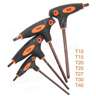 Torx Key T Type T10-T40 T Handle Star Key Torx Key T10 T15 T20 T25 T27 T30 T40 T Type Torx Key Tee L
