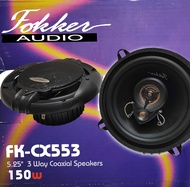 Fokker Audio ลำโพงติดรถยนต์แกนร่วม 3ทาง 5.25 นิ้ว FX-CX553 150Watts