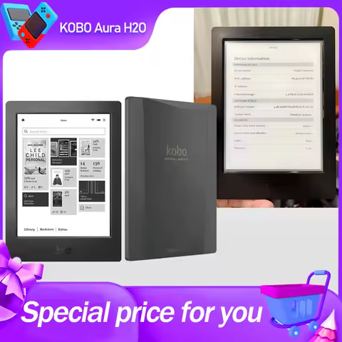 KOBO Aura H2O 6.8inch kobo Readers 256PPI IP67 waterproof 1430x1080 Carta Eink HD e-books Reader 4GB