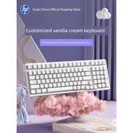 keyboard keyboard wireless wireless keyboard HP HP HP Girl Three-Mode Bluetooth Wireless Mechanical 