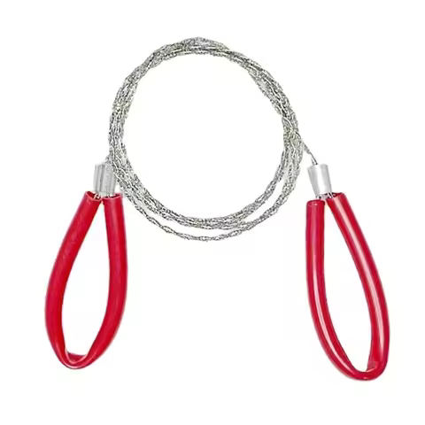 1Pcs Stainless Steel Cable Saw Metal Wire Saw Hand Pocket String Rope Saw Emergency Survival PVC Pip