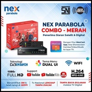 Receiver Nex Parabola Combo (Merah) Tv Satelit Parabola Tv Digital Stb