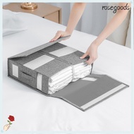 ROSEGOODS Bed Sheet Set Storage Box, Visible Window Bedding Storage Foldable Bedding Organizer, Conv