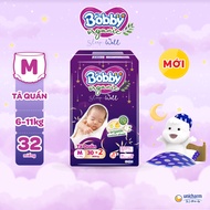 [MKB Gift] [MỚI RA MẮT] [Tặng kèm 2 miếng] Tã Quần Cao Cấp Ban Đêm Bobby Organic Sleep Well  - Size 