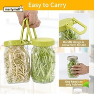 MERLYMALL Sprouting Lids, Easy  Germination With Stand Sprout Maker Kit,  Plastic Bean Sprouts Grow 