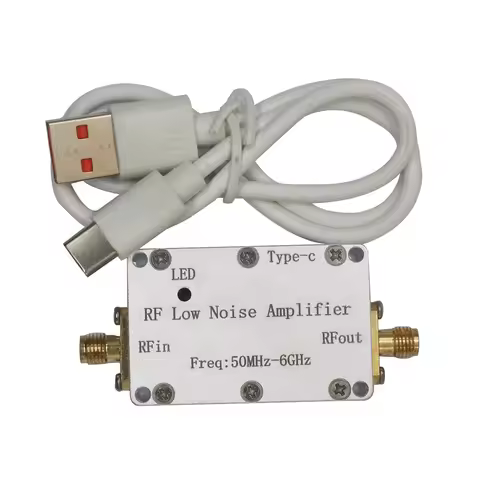 50Mhz to 6Ghz LNA low noise amplifier 20DB 30DB RF Signal Drive Receiver Radio 433Mhz 868Mhz 915Mhz 