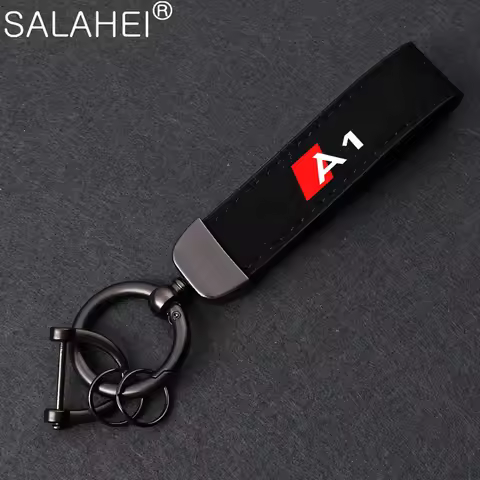 With Car Logo Key Accessories Man Suede Keychain Keyring For A1 A7 A3 A4 A6 A5 Q5 Q7 Q3 Q4 TT SQ5 RS